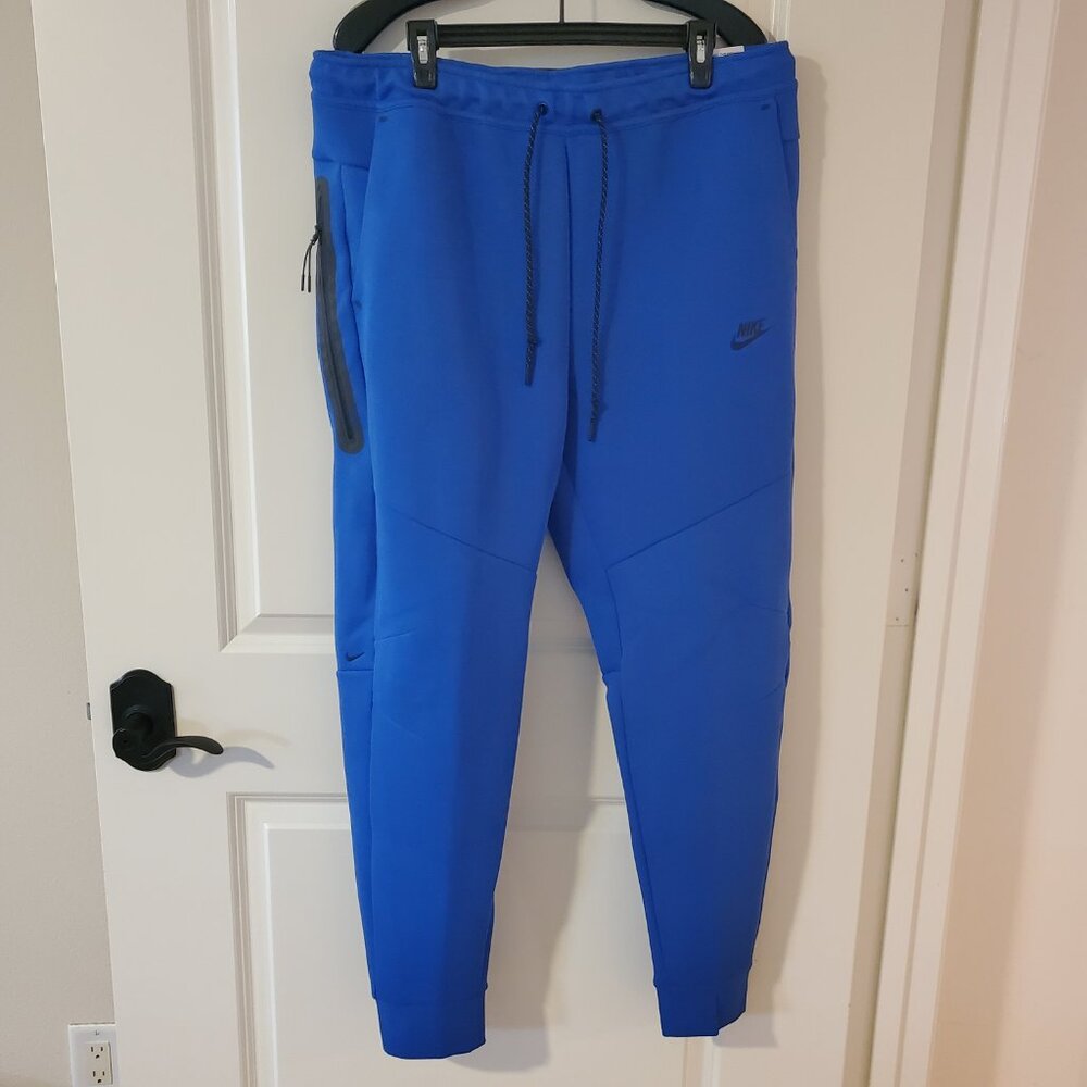 NWT Nike Tech Fleece sweats sweatpants Mens XL Photo Blue tapered